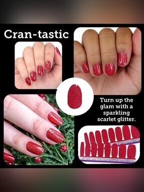 Color Street Pink Sparkle Nail Strips